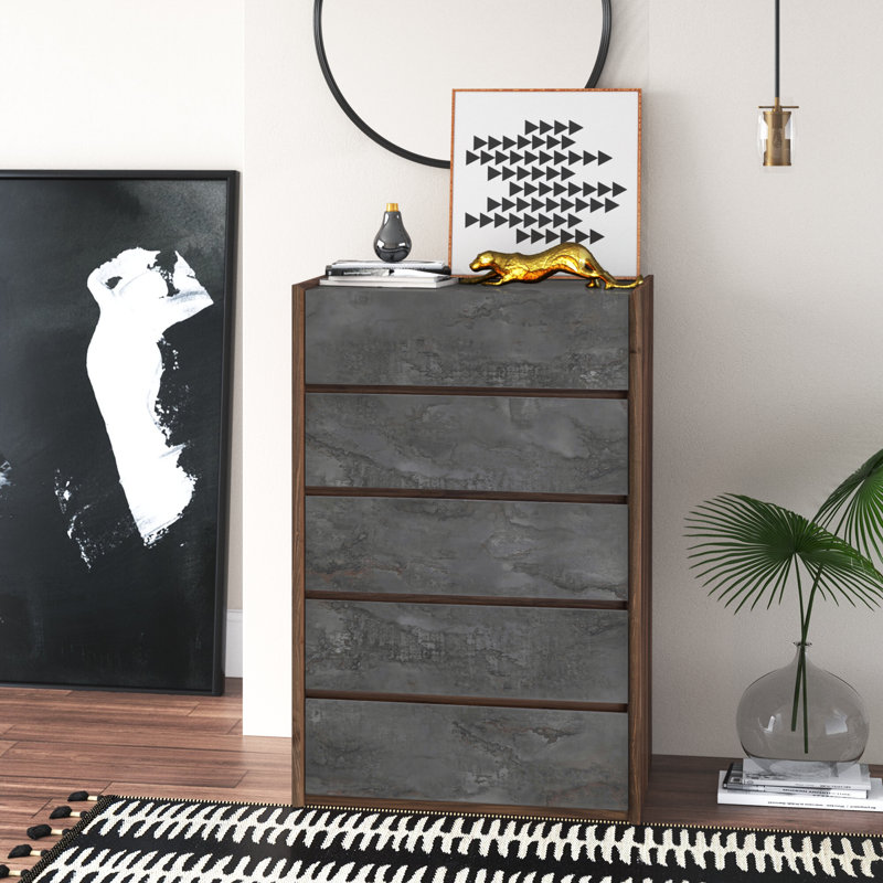 Commode 5 tiroirs Alaya