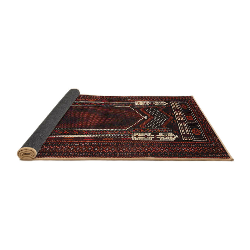 Tapis brun Southwestern, Rond 7 pi