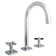 Lucid Widespread Bathroom Faucet with Drain Assembly