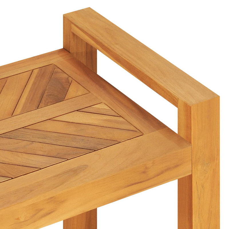 Colunga Outdoor Bench, Brown, 50cm H x 120cm W x 30cm D
