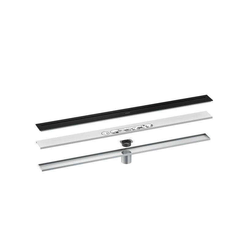 AXOR Drains Floor Installation 35 7/16", Matte Black
