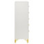 Commode blanche 5 tiroirs Chesney