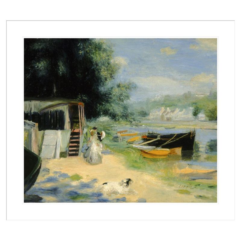 «View of Bougival» par Pierre-Auguste Renoir, impression giclée encadrée, H 33,5 po x l 38,03 po
