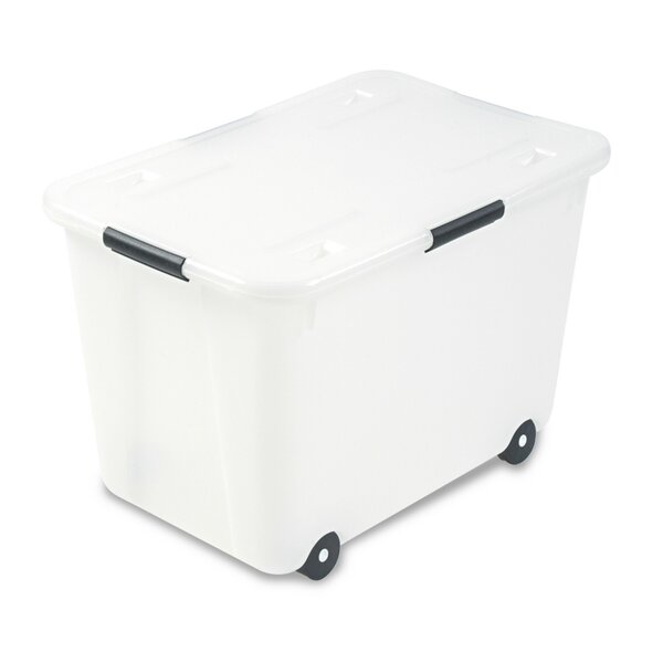 Lorell Letter/Legal Plastic File Box, Clear