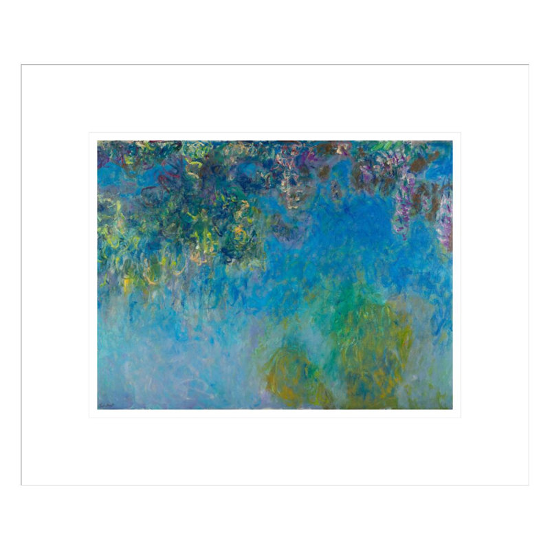 «Wisteria» par Claude Monet, impression giclée encadrée, H 13,75 po x l 16,31 po