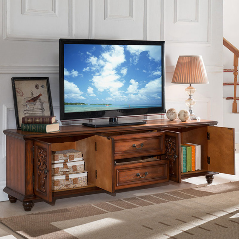 Meuble télé Retro Creative, H 22,05 po x L 78,74 po x l 15,75 po, Brun