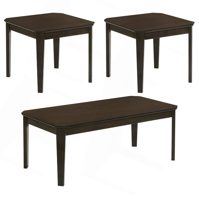 Ensemble de tables basses et de tables de bout 3 pièces Amaro
