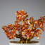 Genuine Carnelian Gemstone Bonsai Tree in Oval Ceramic Pot (8")