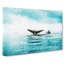 Two Humpback Whales in Abstract - Wrapped Canvas-55302696