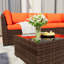 Ensemble de conversation modulaire en osier 6 personnes avec coussins Treyshun-87868585-99277890