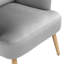 Douglasland Velvet Armchair with Footstool-353228232