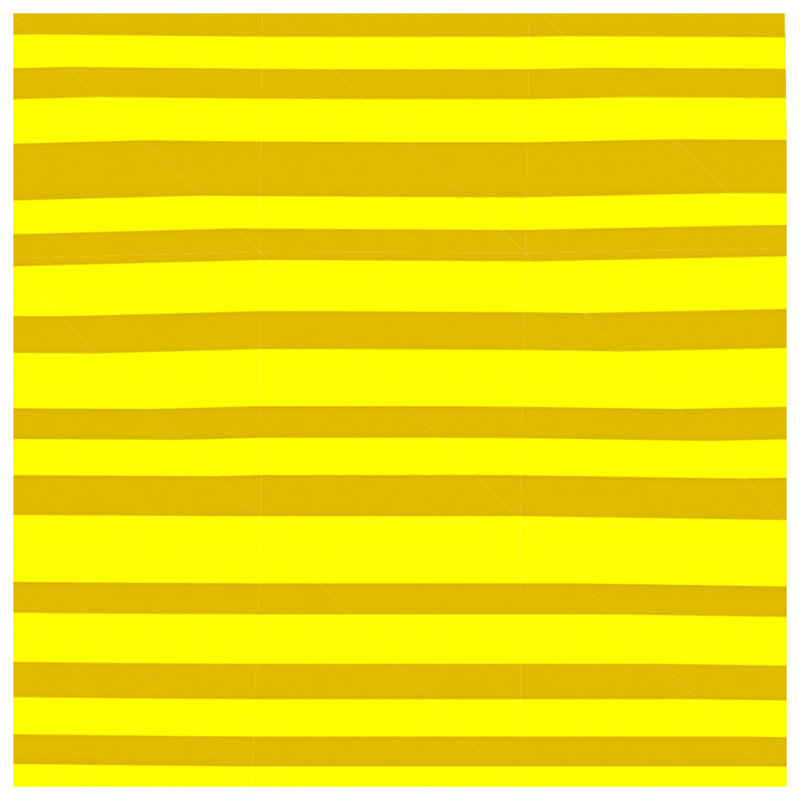 Édredon à rayures moderne, Lit simple, Rayé jaune