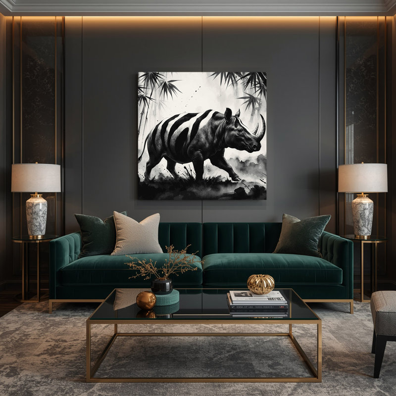 Faune, Tapir gris, art mural sur toile