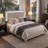 Beckville Upholstered Panel Bed with Headboard Lighting-66937291