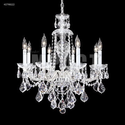 Lustre classique / traditionnel à 8 lumières à intensité variable Palace Ice