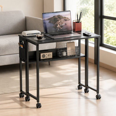 Foldable Desk with Storage Bag,Folding Computer Desk,for Small Spaces, Home Office