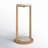Kamba Marble Top End Table Round Shape Unique Design with Solid Wood Base Pedestal Style for Living Room-470002950