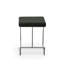 Modern Black 24 Inch Space-Saving Counter Stool with Chrome Base-1360358072