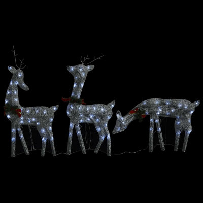 Edy 6Pc Outdoor Christmas  Decor Set, 180 Cool White Leds