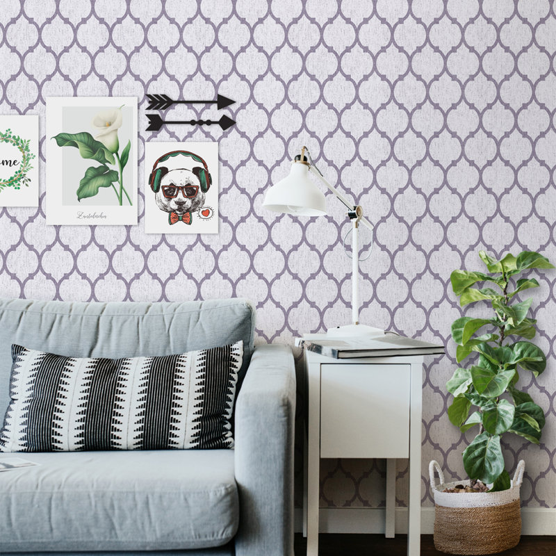 Rouleau de papier peint L 51,18 pi x l 41,64 po, Lilas