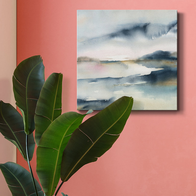 Sunwashed Horizon - reproduction d'art sur toile tendue, H 10 po x l 10 po x P 1 po