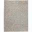 Sashiko Hand Knotted Geometric Area Rug in Gray/Brown-1543032867