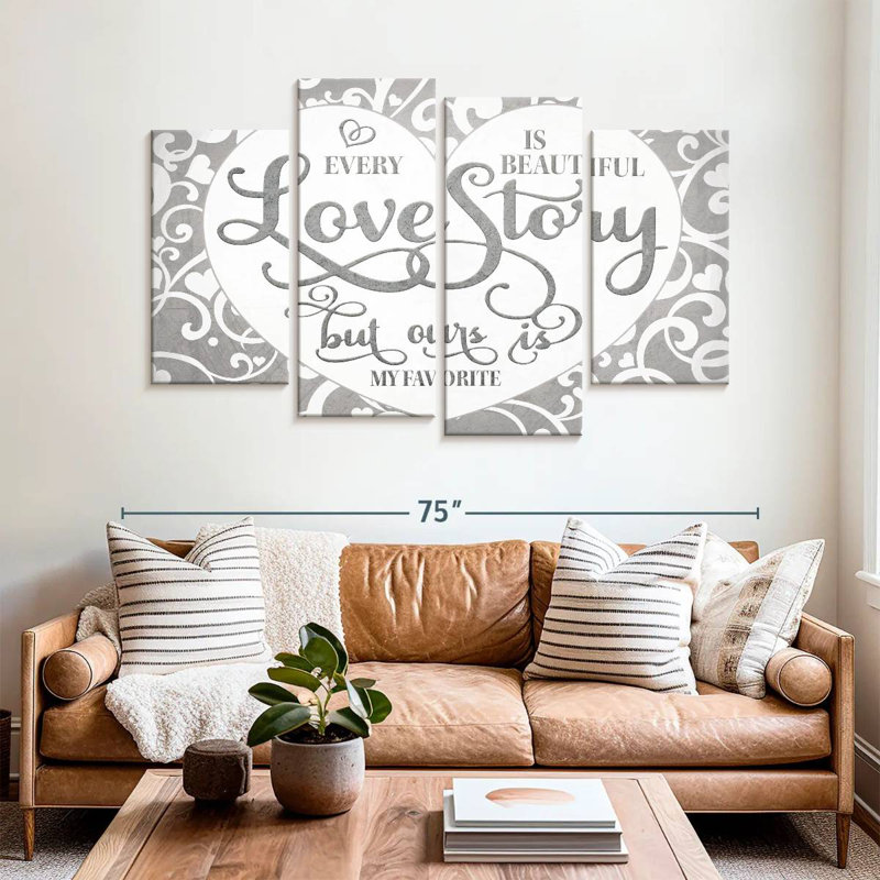 Tergel, histoire d'amour, typographie, H 42 po x l 68 po