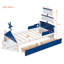 Lit plateforme simple en bois avec 2 tiroirs Acuff-2089742784