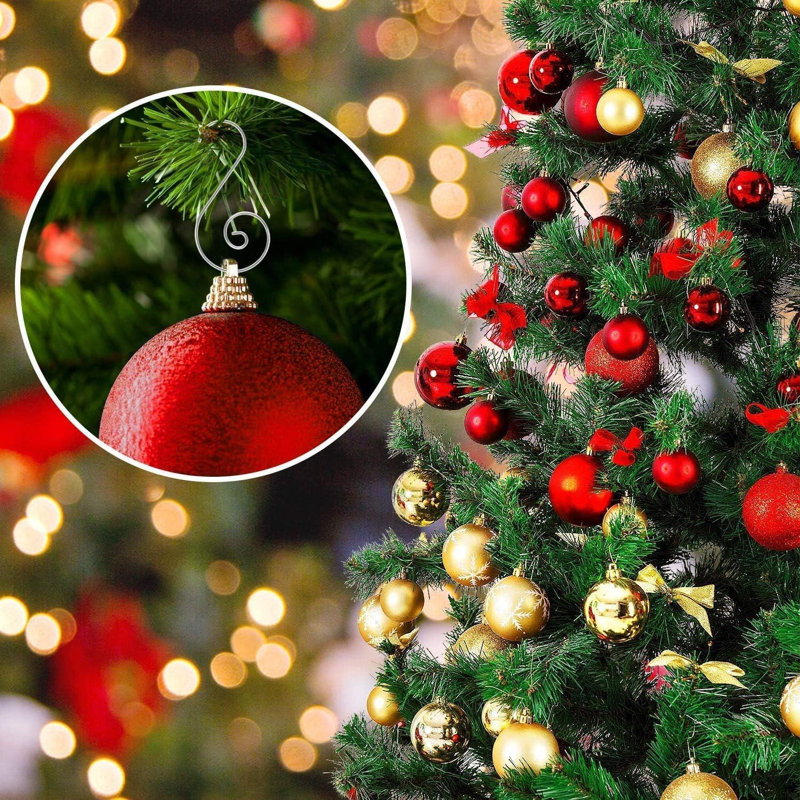 35cm PVC No Holiday Shaped Ornament, Silver