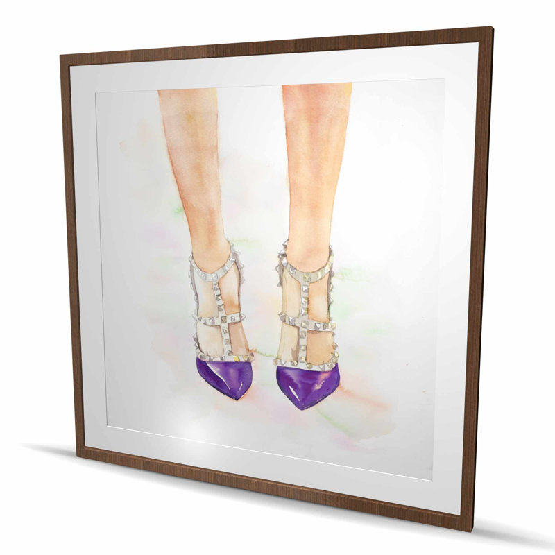 Talons hauts mauves - Imprimé mat pour la décoration