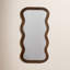 Miroir de plancher en bois massif Axinia