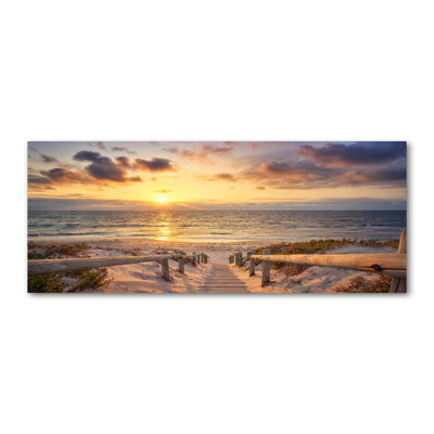 Path To The Beach - No Frame Print on Canvas