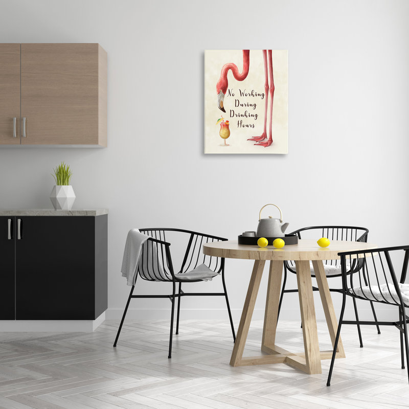 «Flamingo & Cocktail Expression» par Ziwei Li, H 30 po x l 24 po