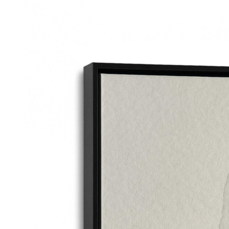 Muted Green Tranquility II Canvas Print, 12.75" H x 8.75" W x 1.75" D, Satin Black Floater Framed