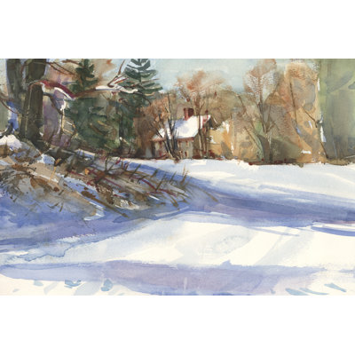 Snow Shadows by Stephen Calcasola - Wrapped Canvas Print