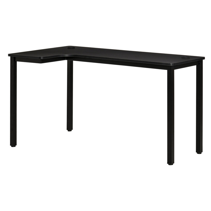 Barkell L-Shaped Metal Base Executive Desk