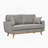 Artina 65'' Square Arm Loveseat-1936660079