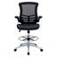Chaise de dessinateur en vinyle Attainment - tabouret de dessinateur avec accoudoirs relevables de Modway-30609358