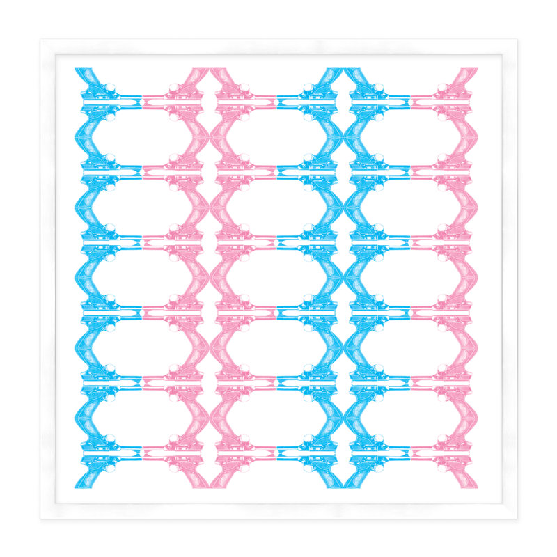 Colt Reflection Print, White