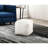 Faux Fur Square Pouf In , Non-slip Floor Signal, Zippered, 300lbs Weight Capacity Modern Pouf, Mark,