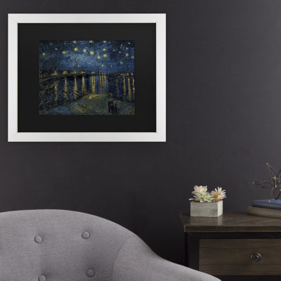 «The Starry Night over the Rhone» par Vincent Van Gogh - reproduction d'art sur toile tendue