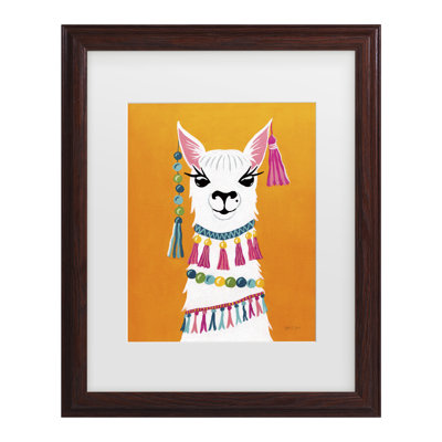 Œuvre encadrée, lamas de fêté, bolathèque