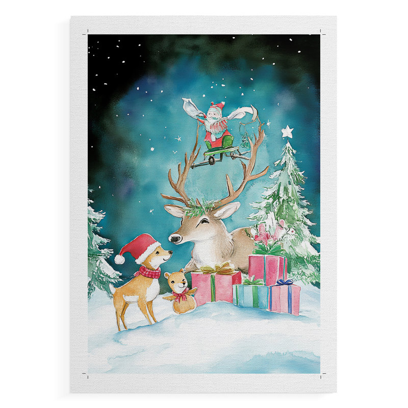 Christmas Holiday Art DCCLV III - Impression sur toile seulement - NON CADRE