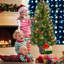 Sapin de Noël artificiel vert avec 40 lumières blanches-209959917