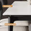 Table de roche en bois massif noir-106232359
