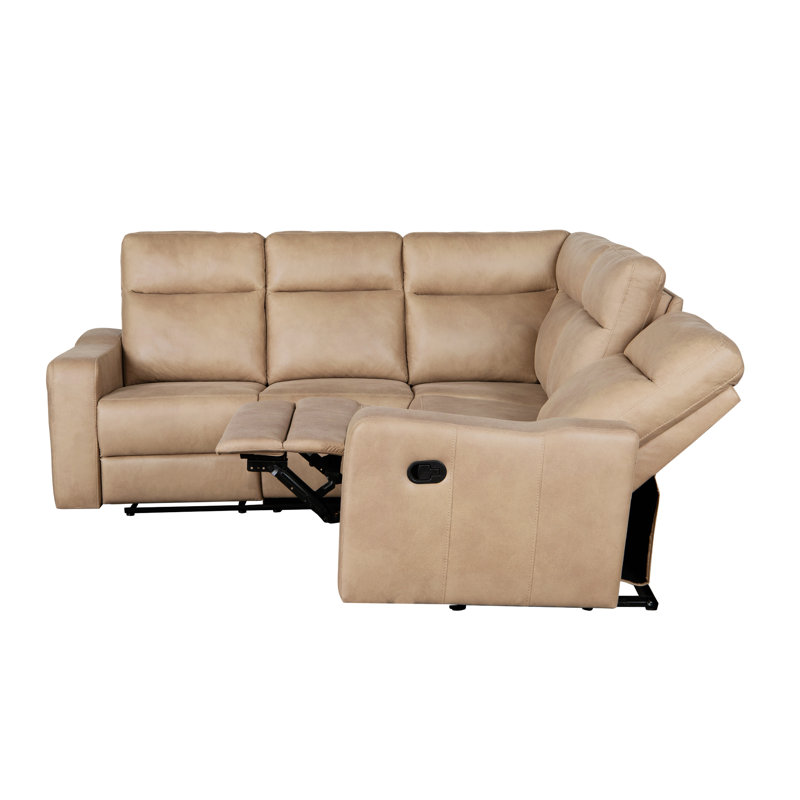 Fauteuil inclinable avec 2 porte-gobelets, Tissu brun Palomino