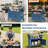 HDPE Bar Cart Portable Outdoor Table Made of Durable Wood-look Resin And Stainless-1718254373
