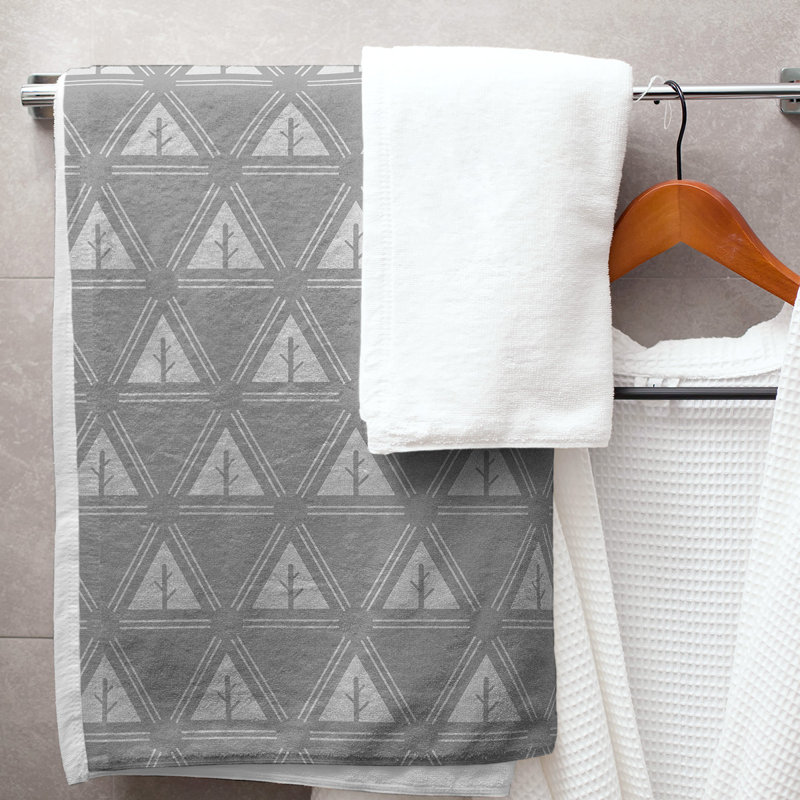 Barbra Bath Towel, Gray/Pearl River Gray