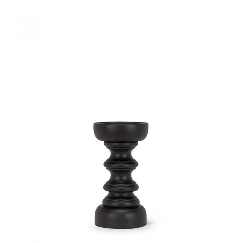 Pilier de table, Noir, H 7,5 po x l 4 po x P 4 po