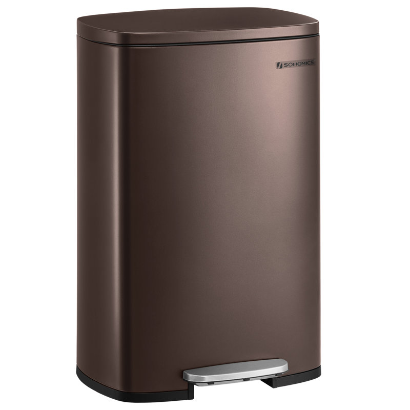 Step On Kitchen Trash Can - 50L, Brown